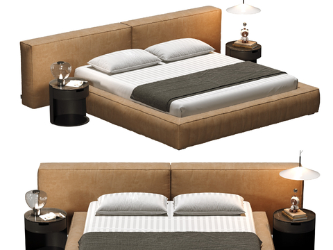 Italian Affordable Luxury Style Double Bed