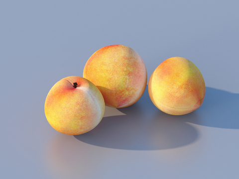 Yellow peach fruit