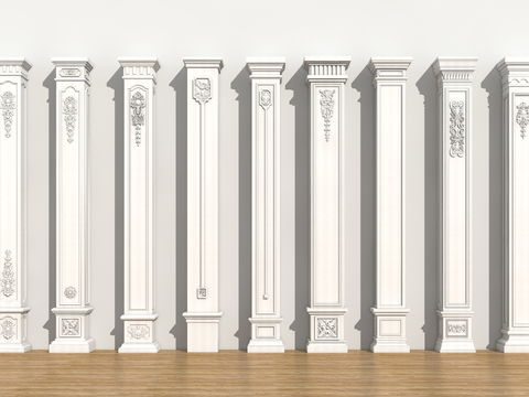 European Style Column Carved Column Gypsum Column