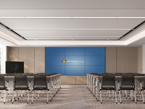 Modern conference room report hall