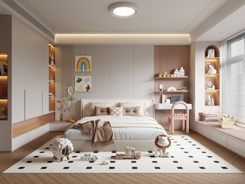 Cream Style Girls Room kids Bed kids Bedroom