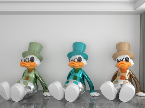 Modern Donald Duck Doll Fashion Ornaments