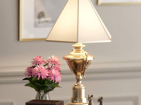 European-style table lamp