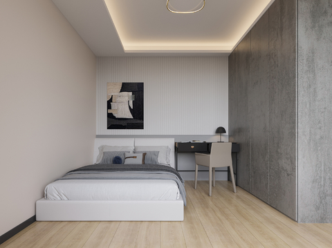 Modern Minimalist Bedroom Second Bedroom