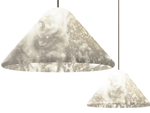 Alma small marble chandelier