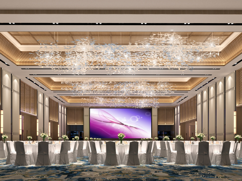 New Chinese Hotel Ballroom