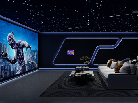 Science and technology sense video room home theater