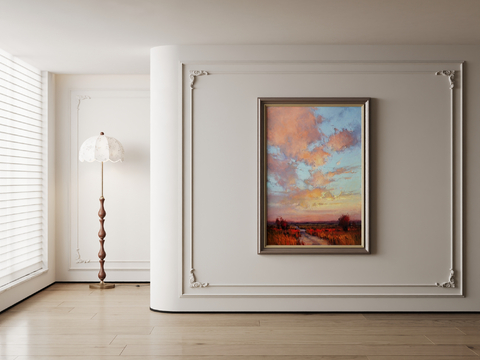 American Decorative Painting Sunset Oil Painting