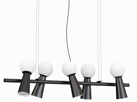 Modern multi-head chandelier