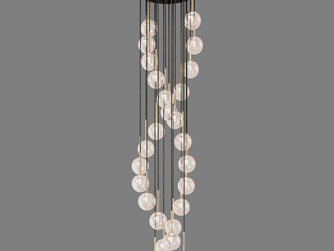 Ball suction cup chandelier