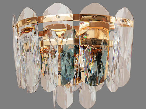 Affordable Luxury Style Crystal Wall Lamp