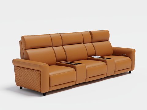 Modern Home Theater Sofa Couch Leather Sofa