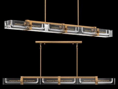 Affordable Luxury Style Linear Chandelier