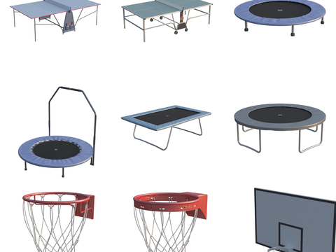 Table Tennis Table Trampoline Basketball Rack Sports Equipment