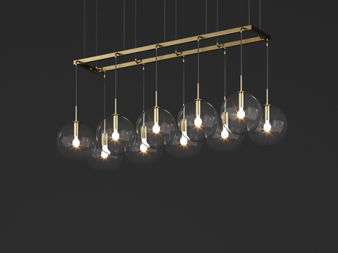 Nordic glass chandelier