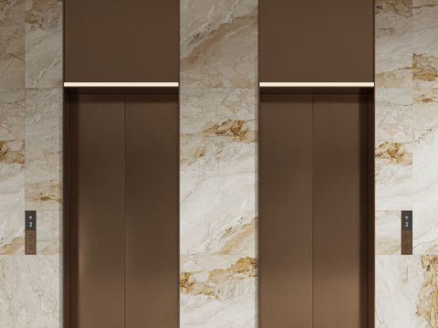 Modern elevator door