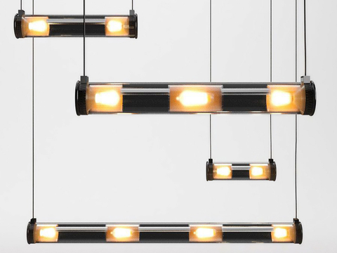 Industrial wind chandelier strip chandelier