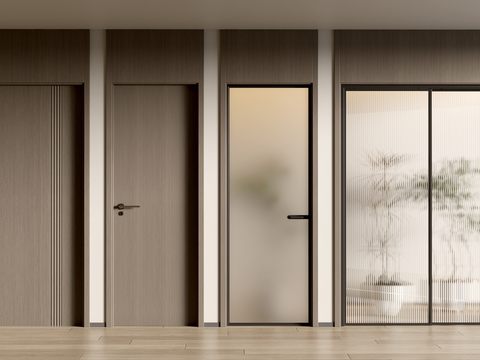 Modern top door bedroom door glass door sliding door