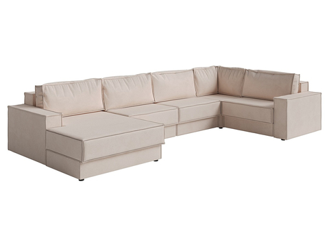 Modern corner sofa multiplayer sofa