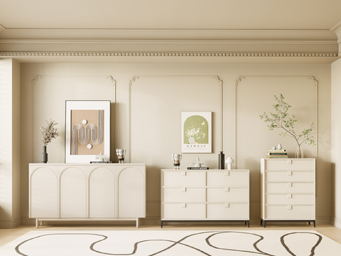 Cream Style Sideboard Cabinet