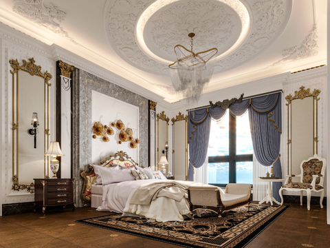 European-style master bedroom