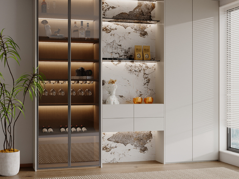 Modern Wine Cabinet Decorative Cabinet