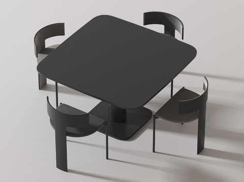 Modern Coffee Table and Chair Square Table