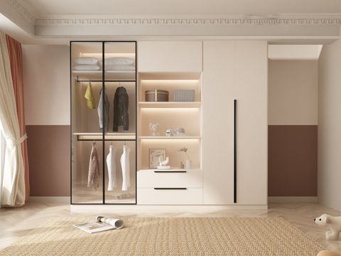 Cream style wardrobe