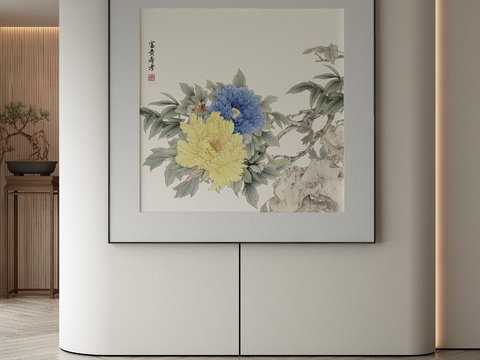 New Chinese Art Painting Flower Painting Decorative Painting