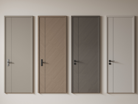 Modern Room Door Single Door Bedroom Door Flat Door