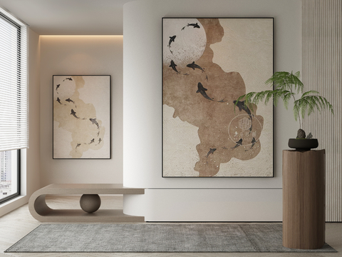 New Chinese Art Painting Texture Painting Decorative Painting