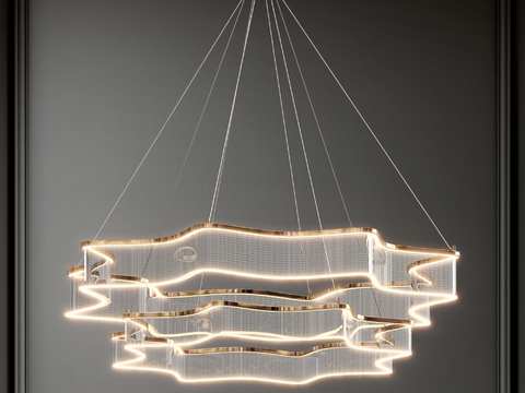 Modern crystal chandelier double layer chandelier