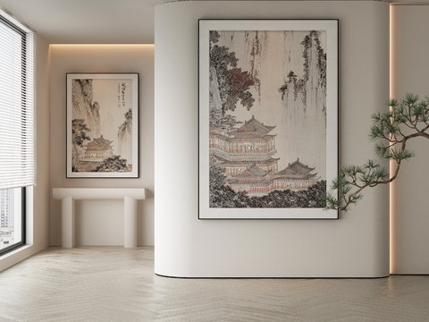 New Chinese Ink Painting Landscape Painting Decorative Painting