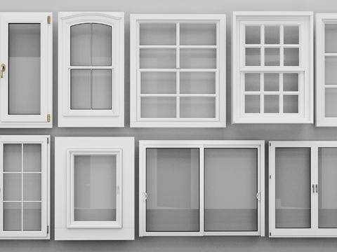 European-style windows, floor-to-ceiling windows, casement windows