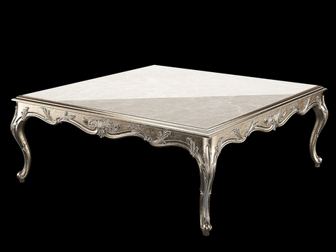 European-style coffee table square table