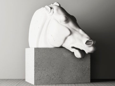 Horse Head Sculpture Decoration