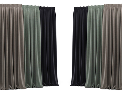 Modern Curtain Solid Color Curtain Cloth Curtain Gauze Curtain