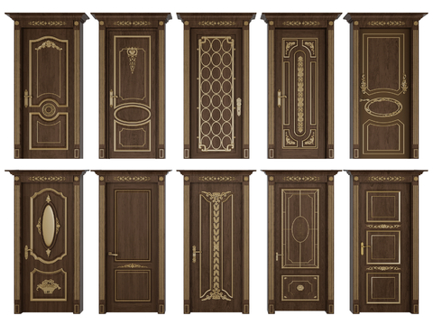 European style door flat door bedroom door single door