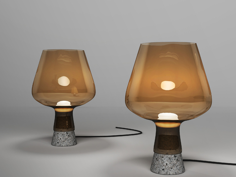 Modern glass table lamp