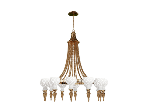 visionnaire multi-head chandelier