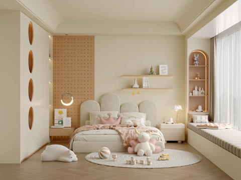 Cream Style kids Bedroom girls room children's room