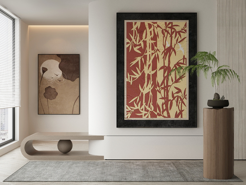 New Chinese Decorative Painting Bamboo Shadow Painting