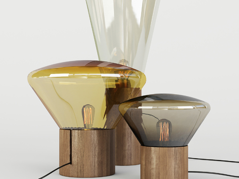 Modern glass table lamp