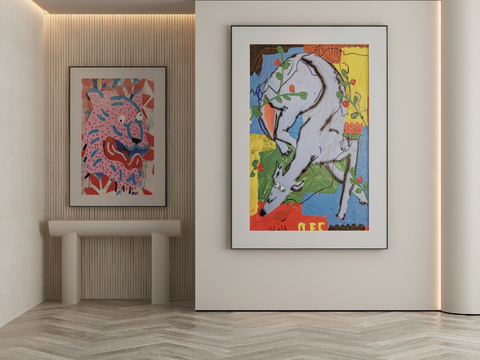 Modern decorative painting abstract cartoon painting