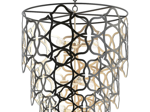 Affordable Luxury Style Hollow Chandelier