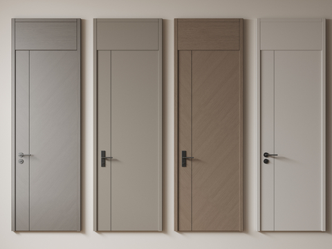 Modern Room Door Single Door Bedroom Door Flat Door