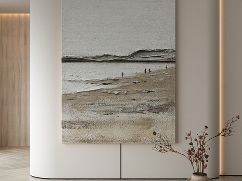 Modern Decorative Painting Spray Painting Seaside Oil Painting