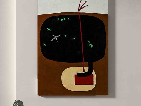 Mid-century Style Hanging Painting Abstract Painting Decorative Painting