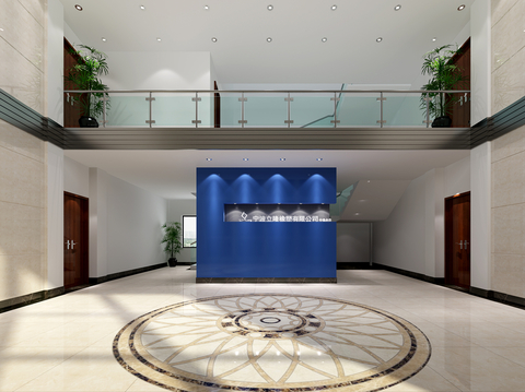 Modern Public Space Corporate Lobby