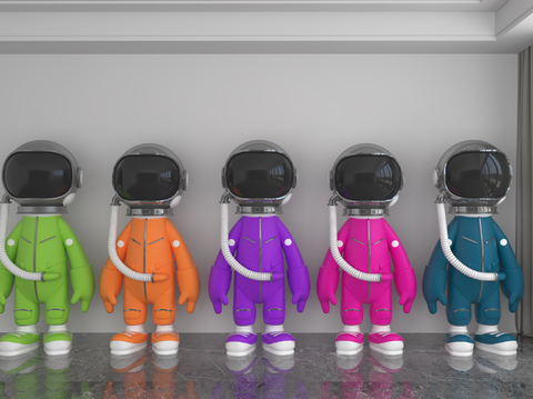 Modern color astronaut doll Art Toy ornaments